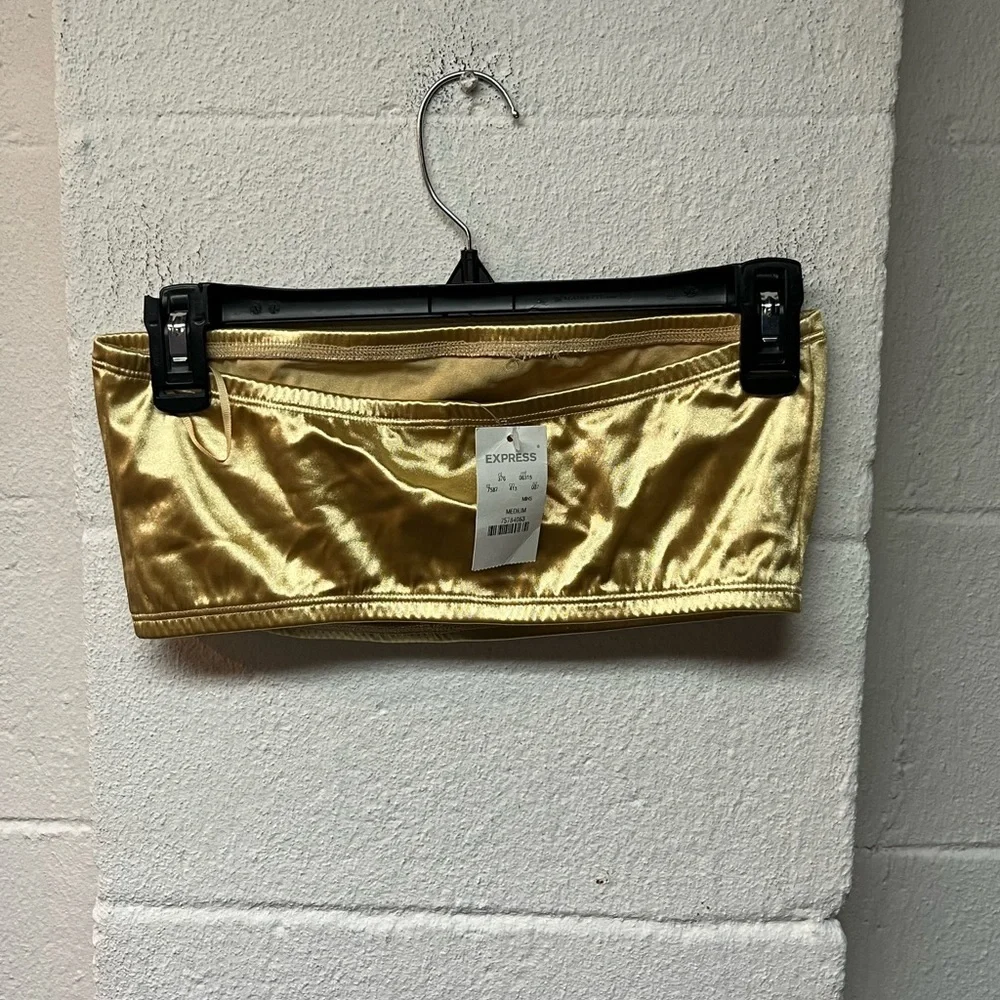 Express Shimmering Gold Bandeau M - Picture 2 of 4